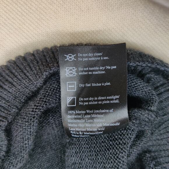 Dale of Norway Lahti Merino Wool Fair Isle 1/4 Zip Sweater Large Ski *Repaired - Picture 11 of 13